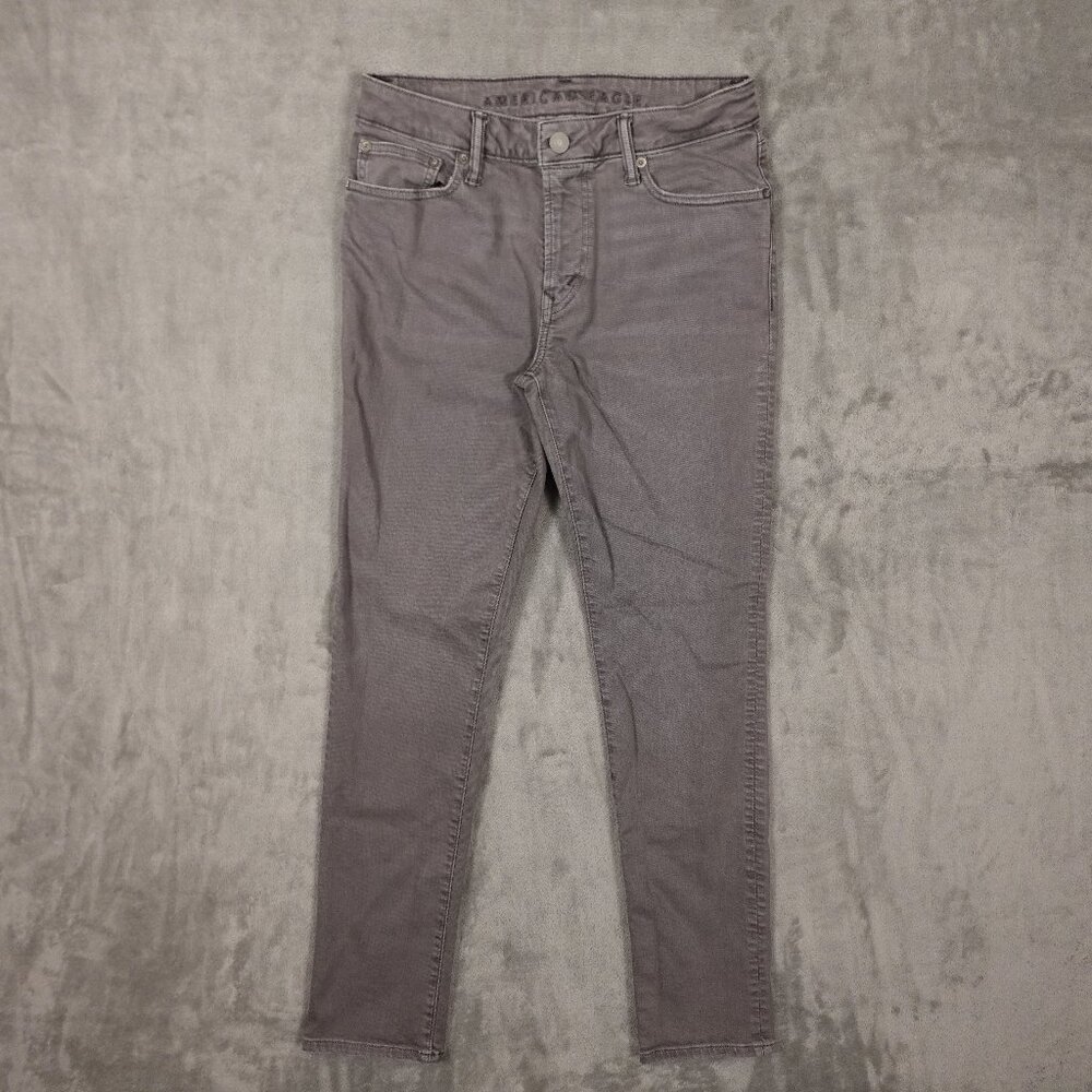 American Eagle Jeans Slim Next Level Flex Men’s 29x32 Gray Stretch Denim